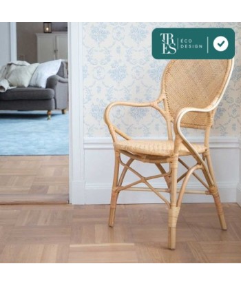 Fauteuil Rossini en rotin naturel les muscles