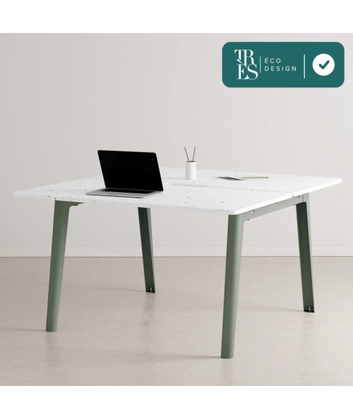 Bureau open–space NEW MODERN en plastique recyclé - 2 places pas cheres