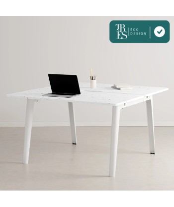 Bureau open–space NEW MODERN en plastique recyclé - 2 places pas cheres