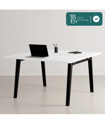 Bureau open–space NEW MODERN en plastique recyclé - 2 places pas cheres