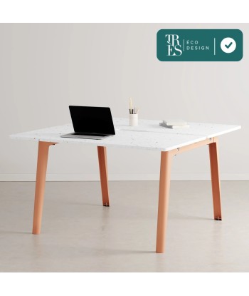 Bureau open–space NEW MODERN en plastique recyclé - 2 places pas cheres