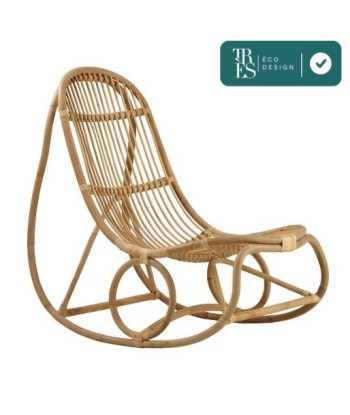 Rocking chair Nanny par Nana Ditzel en rotin vente chaude votre 