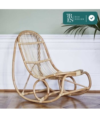 Rocking chair Nanny par Nana Ditzel en rotin vente chaude votre 