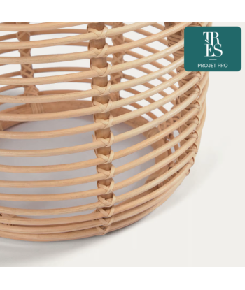 Table d'appoint Kohana ronde en rotin finition naturelle Ø 45 cm le concept de la Pate a emporter 