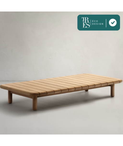 Table basse Turqueta en bois de teck FSC - 140 x 70 cm une grave pollution 