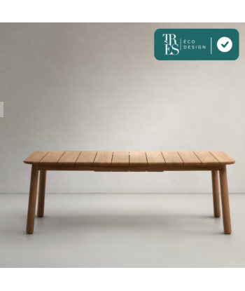 Table extensible Turqueta en bois de teck FSC - 220(290 ) x 100 cm votre