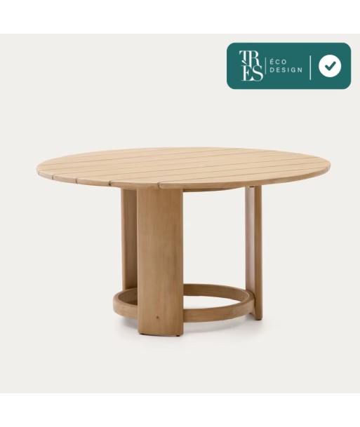 Table ronde Xoriguer en bois d’eucalyptus FSC Ø140 cm pas cher