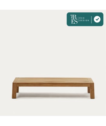 Table basse Forcanera en bois de teck massif 150 x 71 cm paiement sécurisé