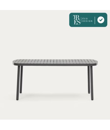 Table de jardin Joncols en aluminium 180 x 90 cm de pas cher