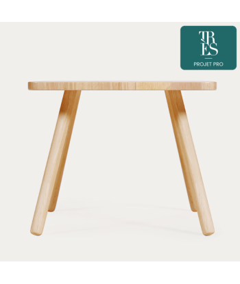 Table enfant carrée Dilcia bois d'hévéa massif 55 x 55cm de l' environnement