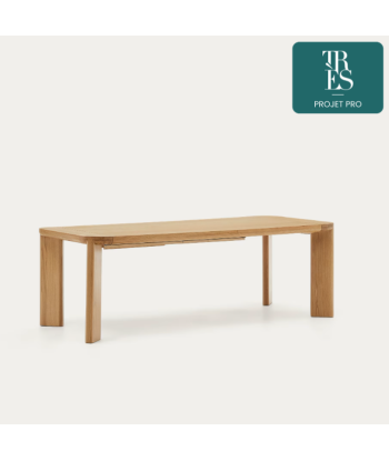 Table extensible Jondal en bois et placage de chêne FSC 100 % 200 (280) x 100 cm Toutes les collections ici