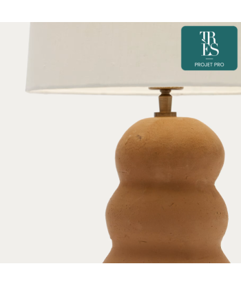 Lampe de table Madsen en terracotta et abat-jour blanc en ligne des produits 