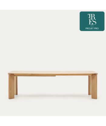 Table extensible Jondal en bois et placage de chêne FSC 100 % 200 (280) x 100 cm Toutes les collections ici