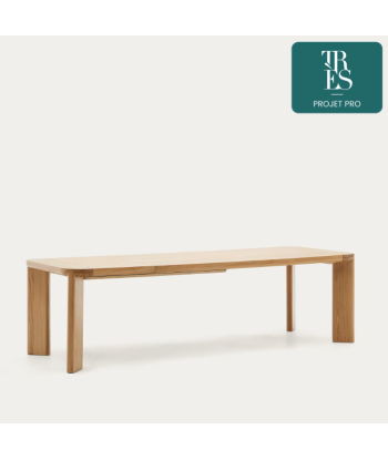 Table extensible Jondal en bois et placage de chêne FSC 100 % 200 (280) x 100 cm Toutes les collections ici