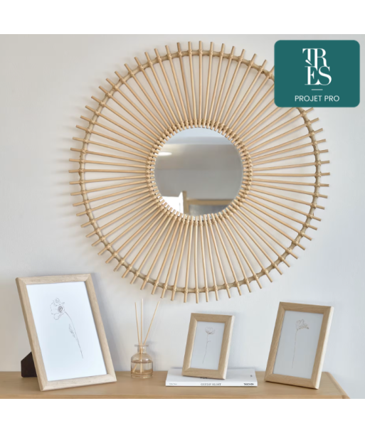 Miroir Louisa en rotin Ø 81 cm vous aussi creer 