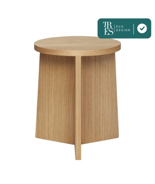 Tabouret Split en bois de chêne, ø35cm Faites des économies