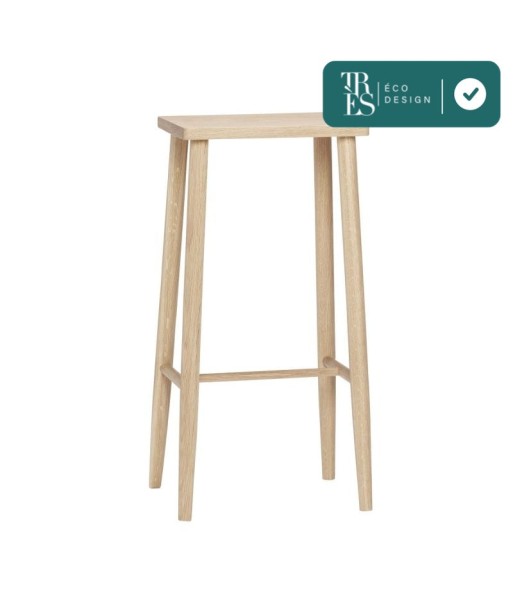 Tabouret de bar Folk en bois de chêne Venez acheter