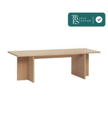 Table basse Split en bois de chêne, Long. 120cm pour bénéficier 